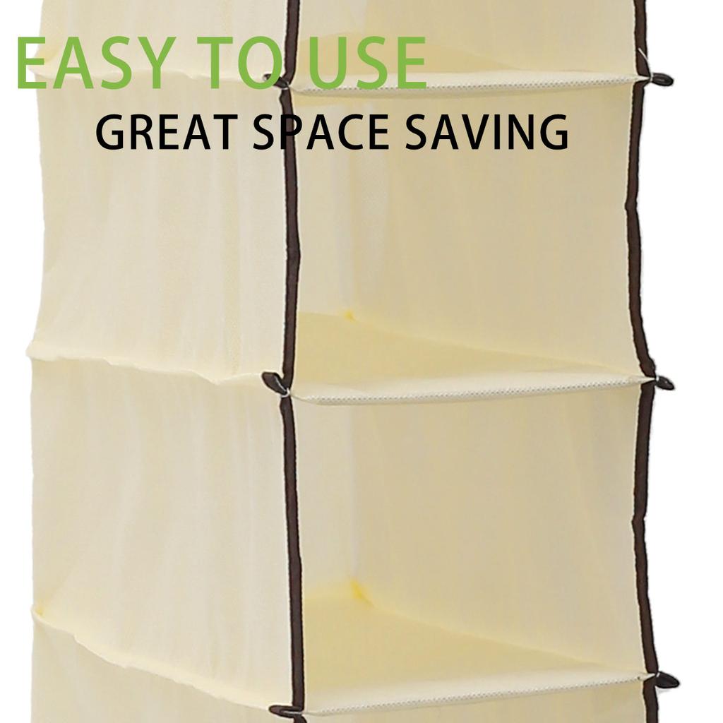 10 Schichten Hängebeutel Schubladenbox Stoff Unterwäsche Schuhe Aufbewahrung Kleiderschrank Organizer Hängebeutel Regale Gestell Kleiderschrank Organizer