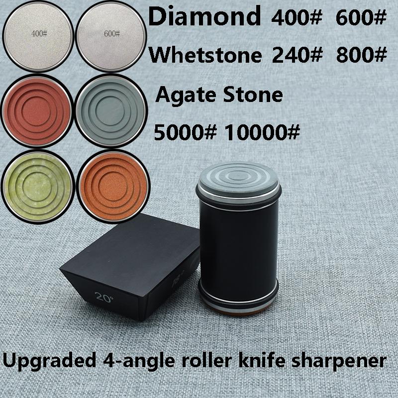 Rolling Knife Sharpener Kitchen Magnetic Roller Professional System Tool  Whetstone Upgraded 4-angle Roller Knife Sharpener Hot