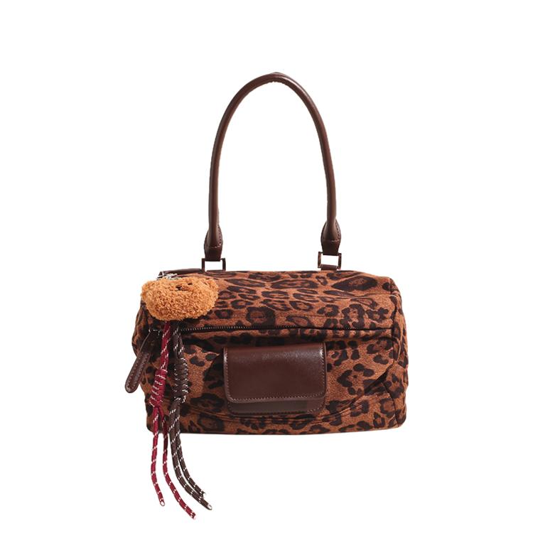 

Сумка-подушка через плечо Niche, женская сумка большой вместимости, осенне-зимняя, новинка в стиле ретро с леопардовым принтом, сумка через плечо подмышкой