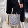 Casual Burlap Handbag Lightweight Shopping Bag Reusable Grocery Beach Bags