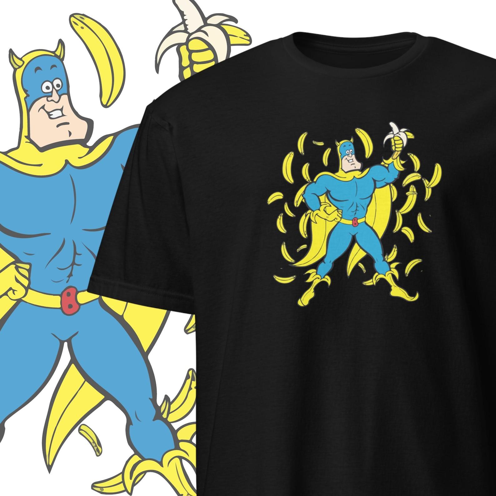Bananaman T shirt Vintage Comic Clothing Classic Cartoon Streetwear L