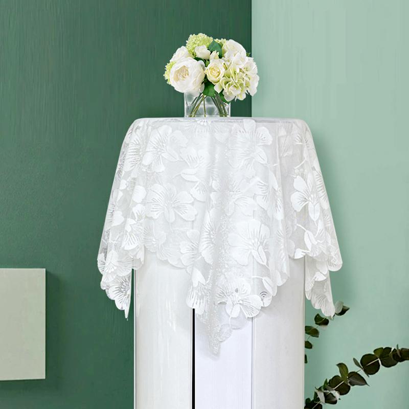 1Pc Tablecloth European Style Leisi Dust Cover Elegant Covering Dust Farmhouse Decoration Air Conditioning Cover Cloth