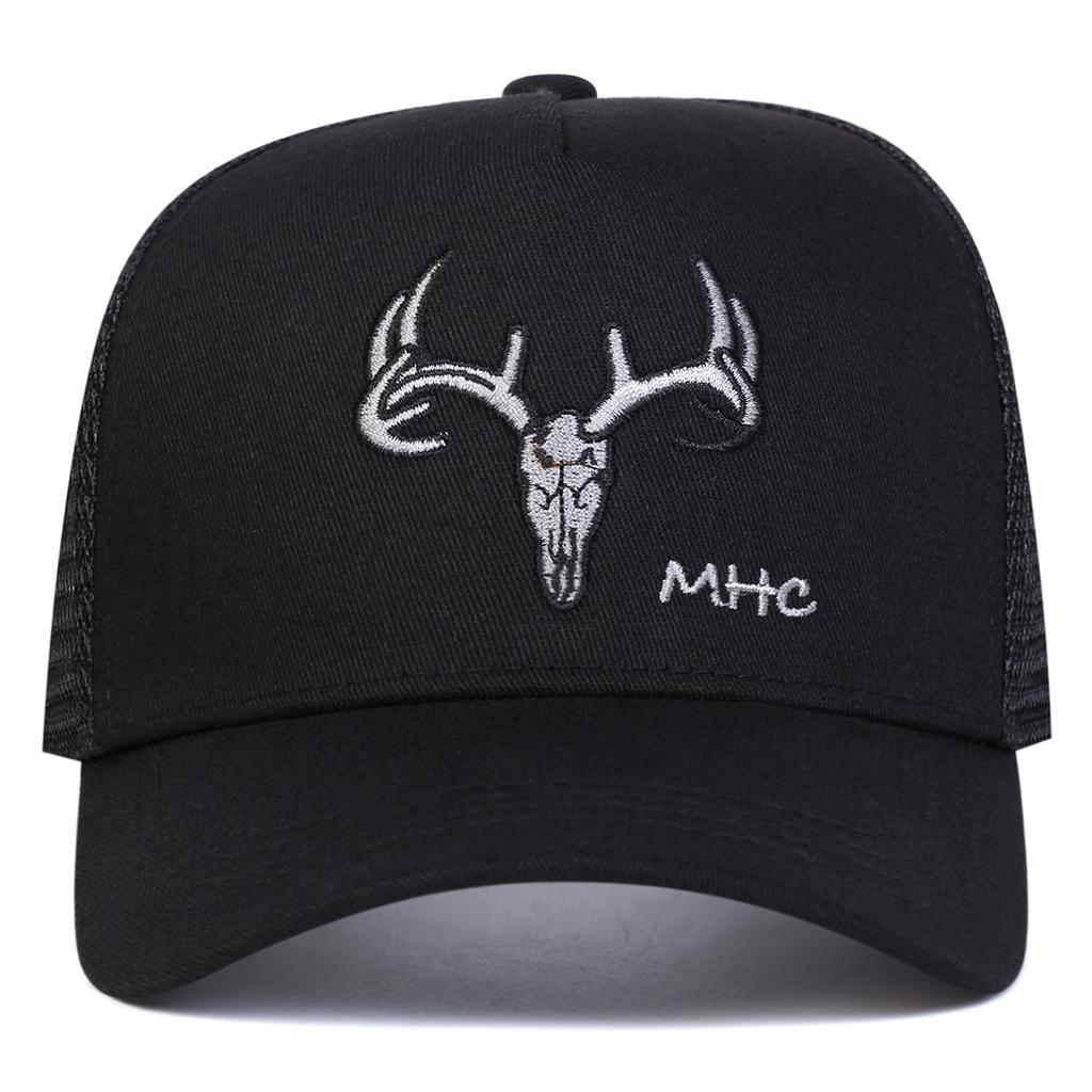 Unisex Geweih MHC Stickerei Baseball Netzmützen Outdoor Verstellbar Frühling und Sommer Lässig Sonnenschutzhut