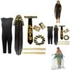 Egyptian Pharaoh Cleopatra Cosplay Costume With Polyester Fabric For Adults