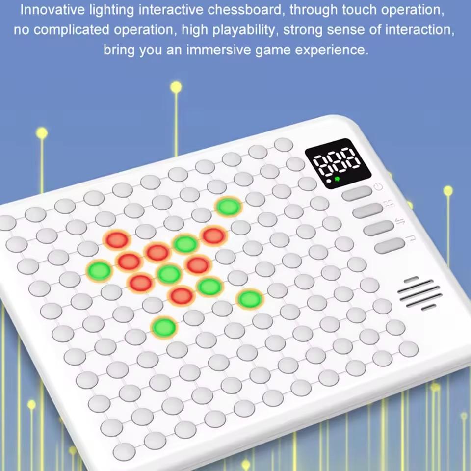 9 in 1 Multifunction Smart Board Game Electronic Chess Backgammon, Go, Tic-Tac-Toe, Whack-a-Mole Combe for Kids Family Tabletop