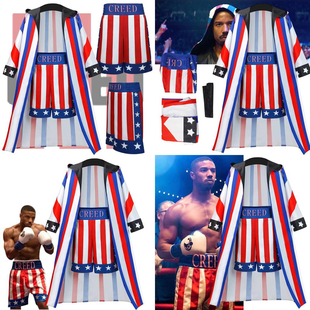 Adonis Creed Inspiriertes Kostümset für Halloween und Bühnenauftritte Hochwertiges Polyestermaterial