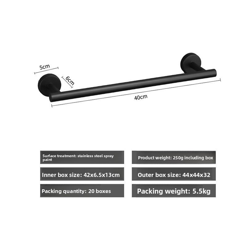 10Pcs Stainless Steel Bathroom Hardware Set Wall Mounted Towel Rail Bar Rack Bathroom Accessories