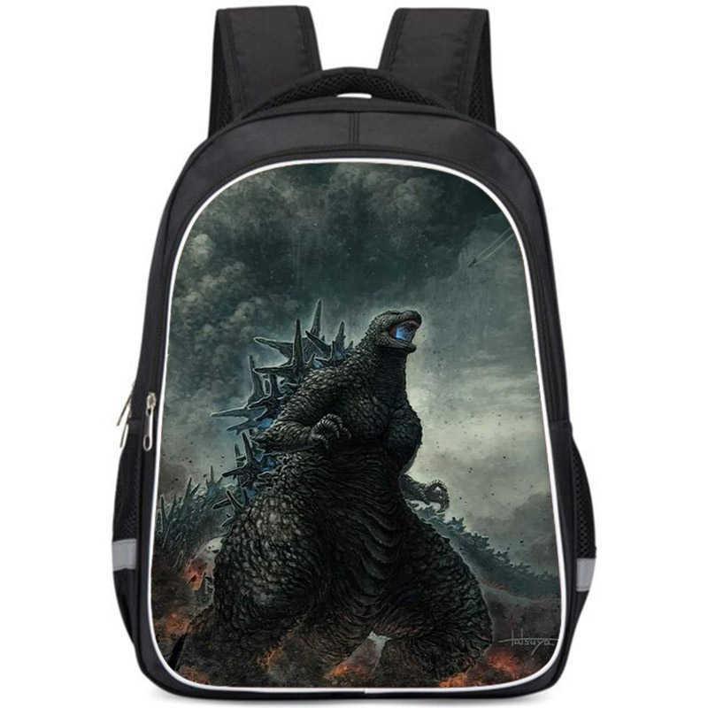 Large Capacity Lightweight 3d Godzilla Backpack For Kids Perfect For School