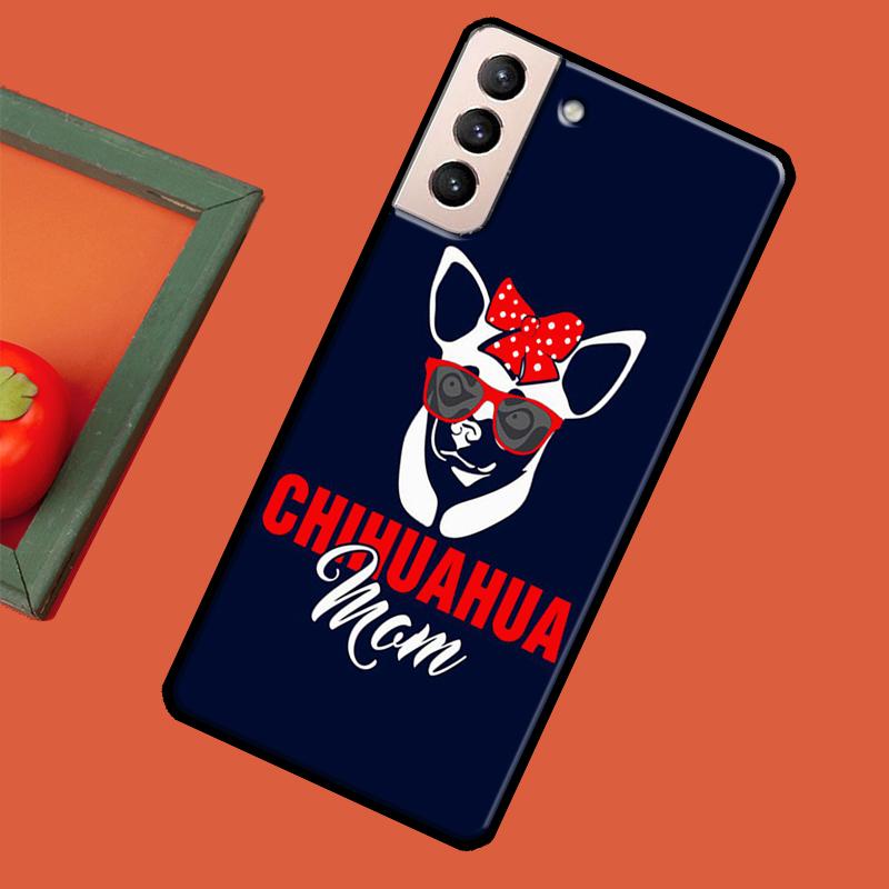Love Chihuahua Dog Mom Puppy Soft Case For Samsung Galaxy S23 S22 S21 Ultra Note 20 Note 10 S8 S9 S10 Plus S20 FE Cover