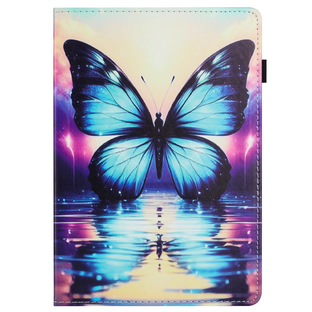 For Samsung Galaxy Tab A9+ Case Pattern Leather Tablet Cover with Auto Sleep/Wake,Card Holder