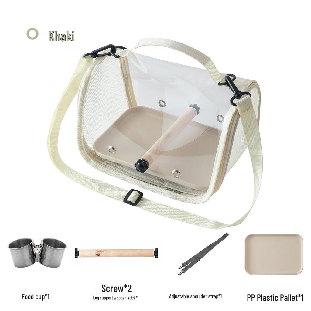 Portable Pet Carrier: Ideal for Small Birds, Pigeons, Lizards, Hamsters, and Cockatiels