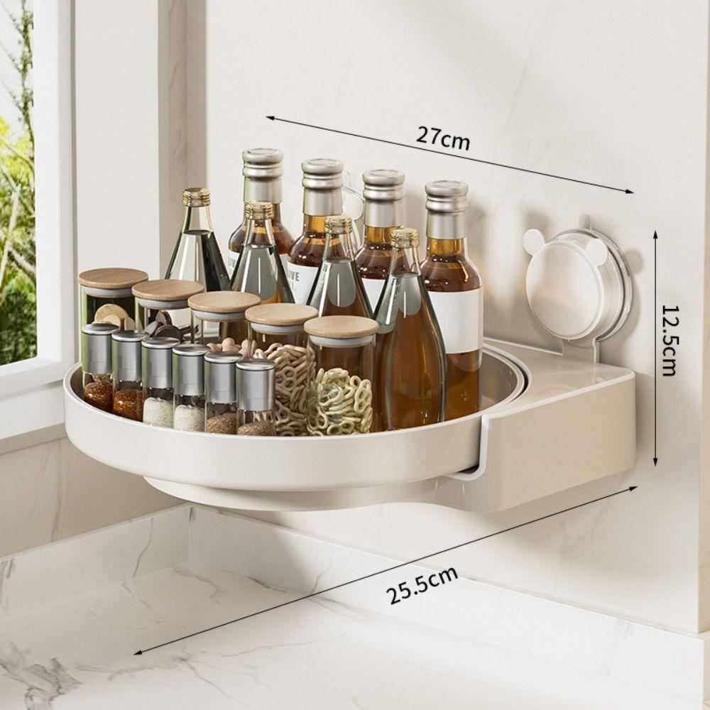 Waterdicht Roterend Rond Kruidenrek Zuignap Keuken Opbergrek Huidverzorging