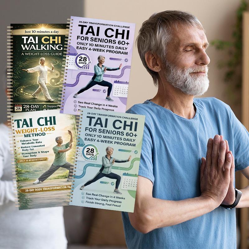28 Day Tai Chi Walking Weight Loss Plan Journal For Seniors