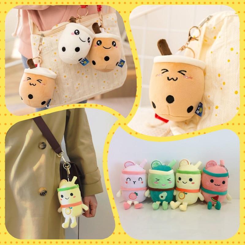 Plushies Bubble Tea Plush Toy Kawaii Plush Cup Shaped Pendant Kid Birthday Gift