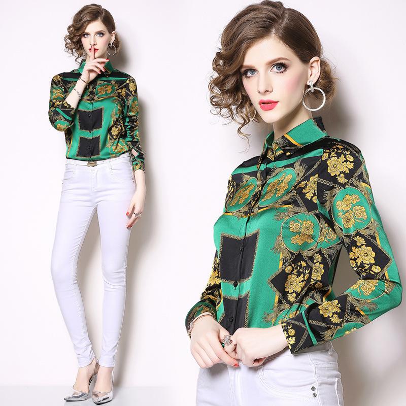 Casual Lapel Collar Blouse Tops 