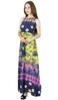 Bimba Women Exclusive Tie & Dye Maxi Dress Sleeveless Rayon Custom Clothing