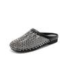 Fashion 2025 Summer New Flat Fashion Woven Cutout Sandals Women's Casual Baotou Soft Sole Roman Shoes