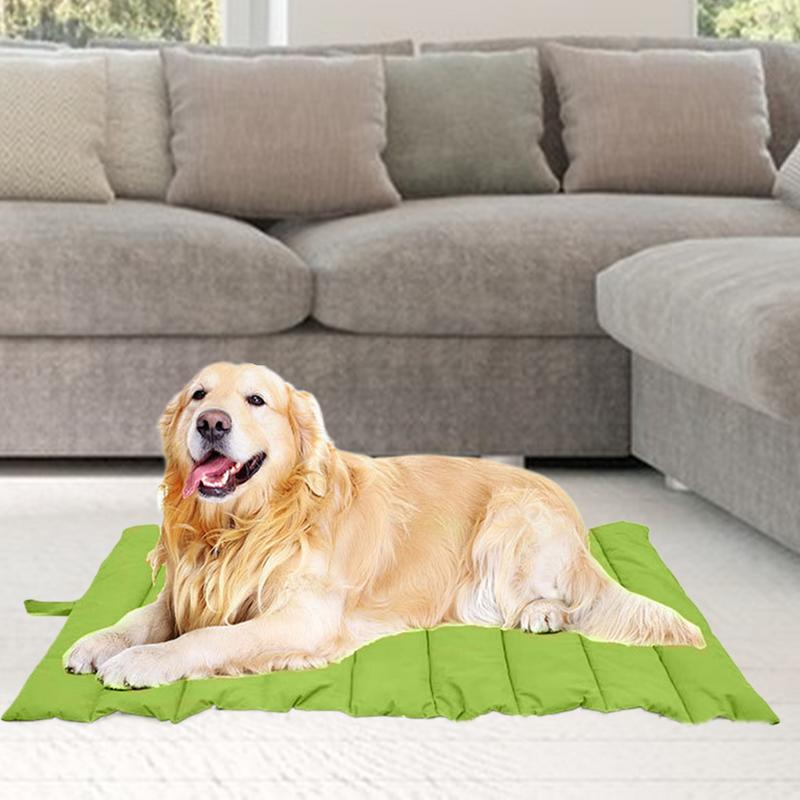 Foldable Dog Bed Double Sided Camping Dog Pet Mat Comfortable Portable Anti Slip Mattress Cushion Pet Blanket For Backpacking