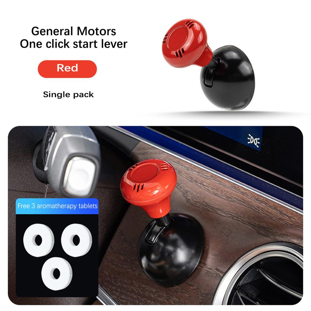 Startknopf fürs Auto, kugelförmige One-Touch-Startabdeckung fürs Auto, Motorstart/-stopp und Kugelstangenabdeckung aus Vollmetall für dekoratives Zubehör 1 ml