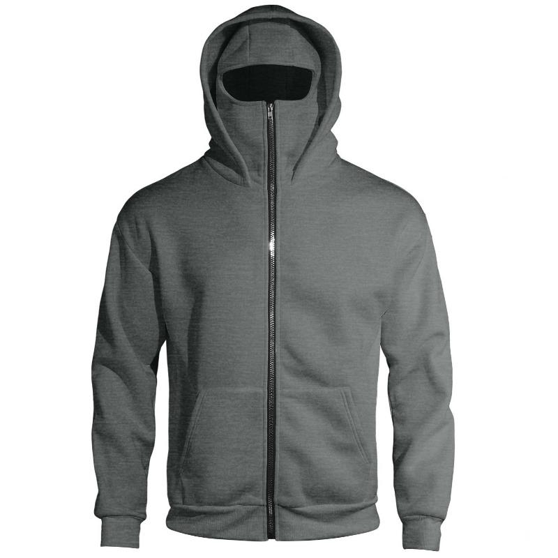 Design Primavera Outono Sudadera com Capuz e Zíper de Camada Dupla Jaqueta de Bolso Solta Estilo Rua Moda Masculina Casais
