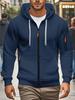 European Size Spring and Autumn Men's Sweater Hooded Zipper Multi-pocket Jumper Men's Sports and Leisure Jacket