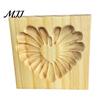 Easy Clean Dough Decorating Tools Wood Cookie Cutter Mold, Round Gingerbread Biscuit Stamp for Professional Pastry Shaping DIY Baking, Cake
