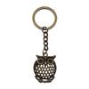 Pfauen Emaille Charms Eulen Schlüsselanhänger Vogel Anhänger Schlüsselring 28mm
