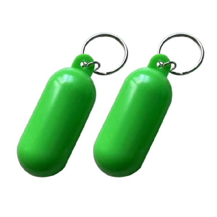 2pcs High Visibility Floating Key Chains Buoyant Key Holder for Boating Kayaking Water Sport Waterproof Keychains