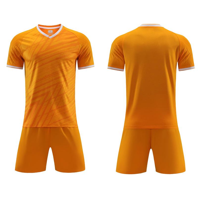 Soccer Uniform Set Training Camp Team Uniform Adult Children Short-Sleeved Soccer Uniform Can Absorb Sweat And Breathe