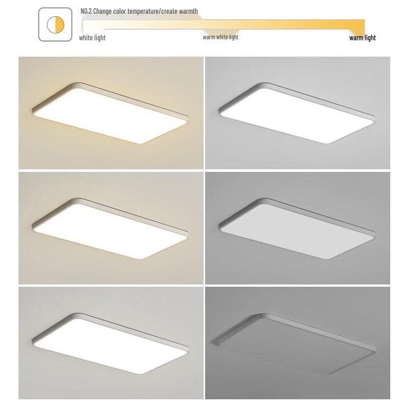 Pailide Full-Spectrum Ultra-Thin Rectangular LED Ceiling Light