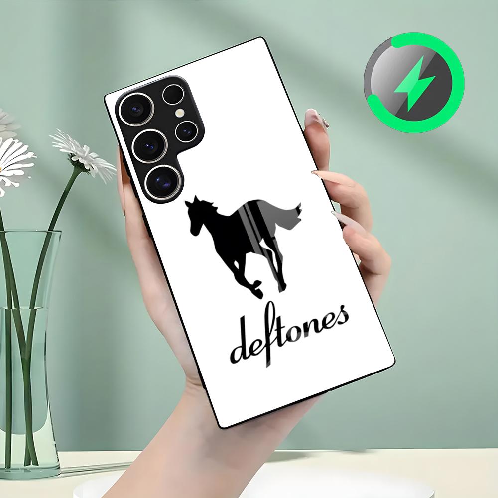 D-Deftones-Band Horse Phone Case For Samsung S26 S25 S24 S23 S22 S21 S20 Edge Ultra Plus FE For Magsafe Glass Case