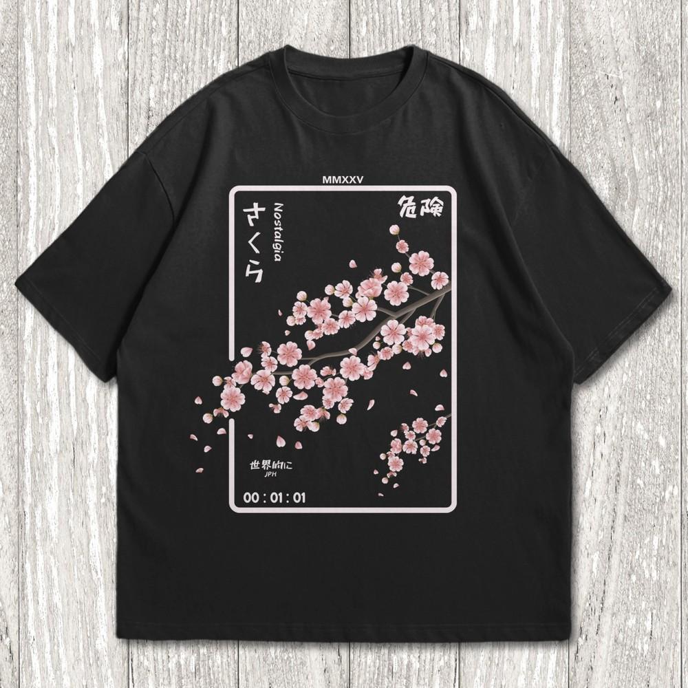 Sakura T-shirt Cherry Blossom Shirt Japanese Shirt Cherry Blossom Gift Unisex T-Shirt XXXL