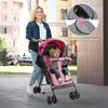 Reise-Kinderwagen, Einhand-Faltbarer Säuglings-Buggy mit Verstellbarer Rückenlehne, Verdeck, Ablagekorb für 0-2 Jahre Kleinkinder bis zu 10 kg