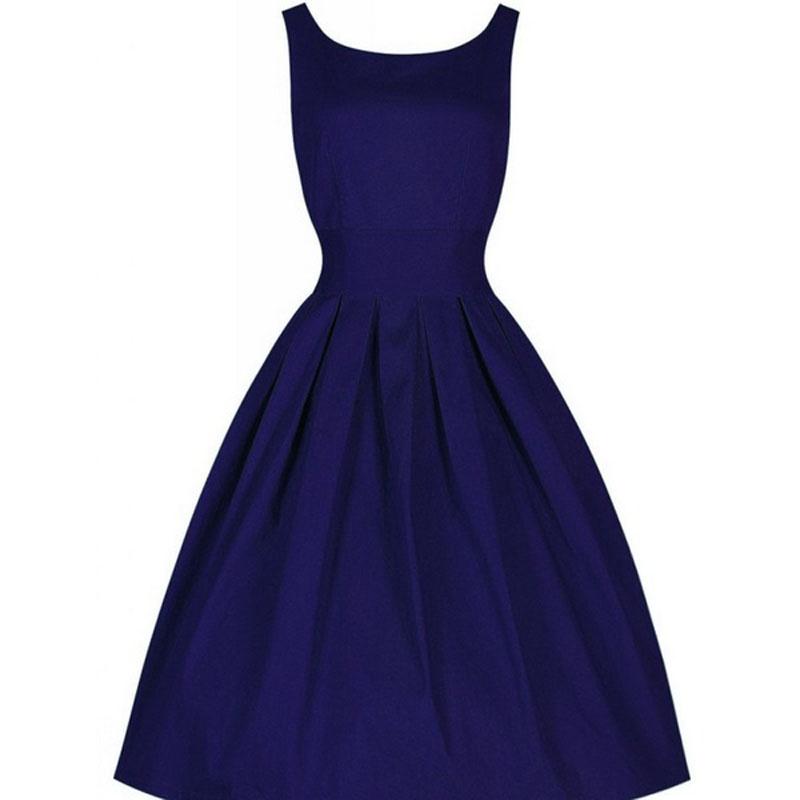 Elegant Vintage Women 1950s Sleeveless Cocktail Dress For Timeless Evening Parties