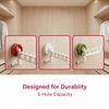 1Pcs Portable 5-Hole Laundry Rack Colorful Suction Cup Hangers For Travel Hotel And Home Drying Accessories