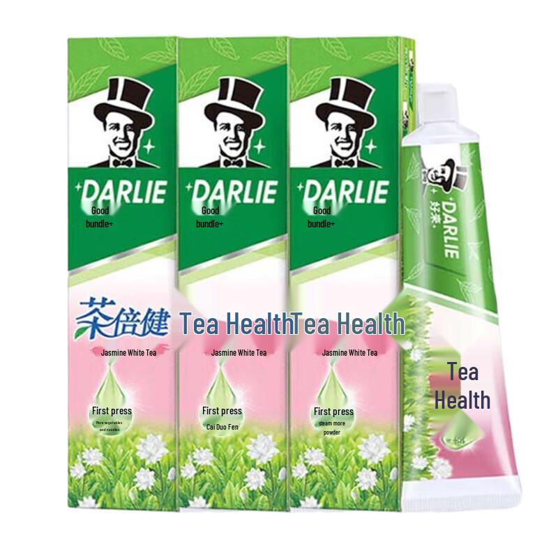 Darlie Tea Fresh Toothpaste, Jasmine White Tea Scent, 3x190g