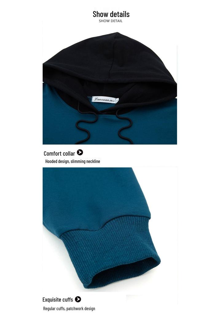Plus Size Hooded Sweatshirt for Women: 2025 Spring & Autumn Fashion for Middle-Aged Moms