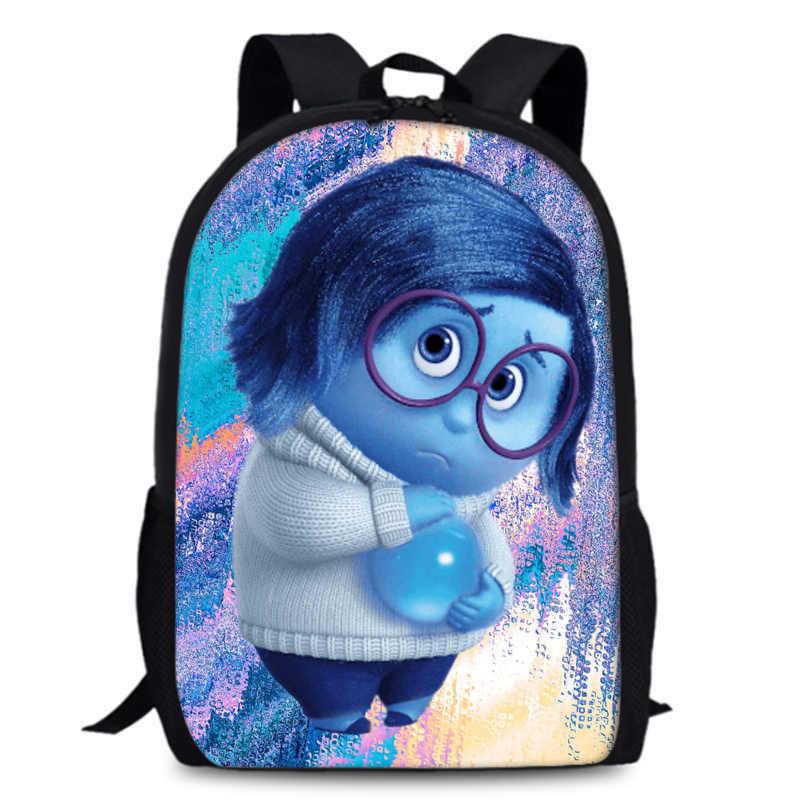 Spacious 15-inch Inside Out 2 Backpack Durable Oxford Cloth School Book Bag