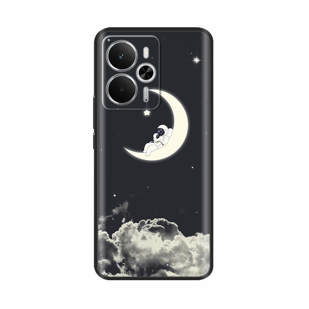 För Realme 14 5G Fodral Mjuk Matt Silikon Baksideskydd För Realme 14T Fundas Realme14 Tecknade Blommor Fodral för Realme 14T