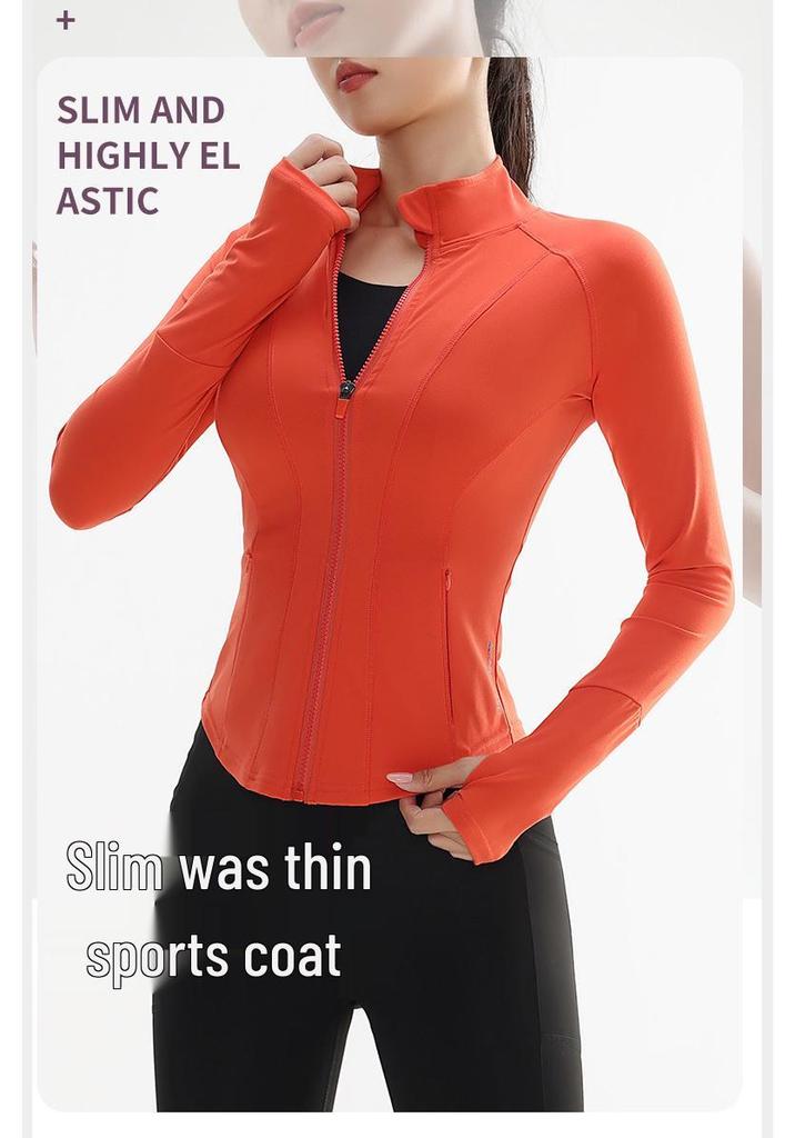 Women's Slim Fit Quick-Dry Sports Jacket for Running & Yoga