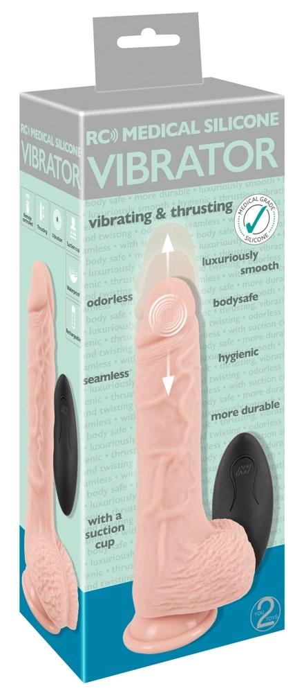 Medical Silicone - Realistic Shock Vibrator 21cm
