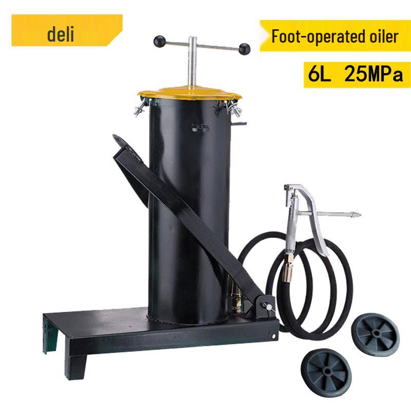 Deli 6L Foot-Operated High-Pressure Grease Gun Oiler DL2600