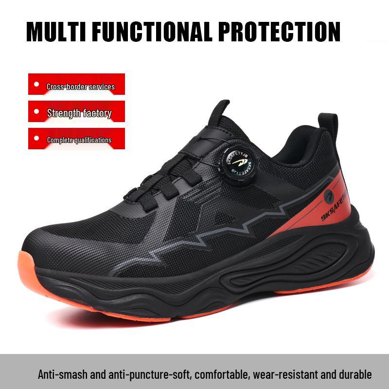 Men's Steel Toe Work Shoes: Anti-Smash, Anti-Puncture, Comfortable, Long-Lasting Wear