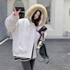 Women's clothing retro pie overcomes fur collar jacket hooded thickened winter cotton-padded clothes