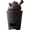 Guanlan Coarse Pottery Dual-use Charcoal Stove & Side-handle Teapot for Outdoor Tea Brewing