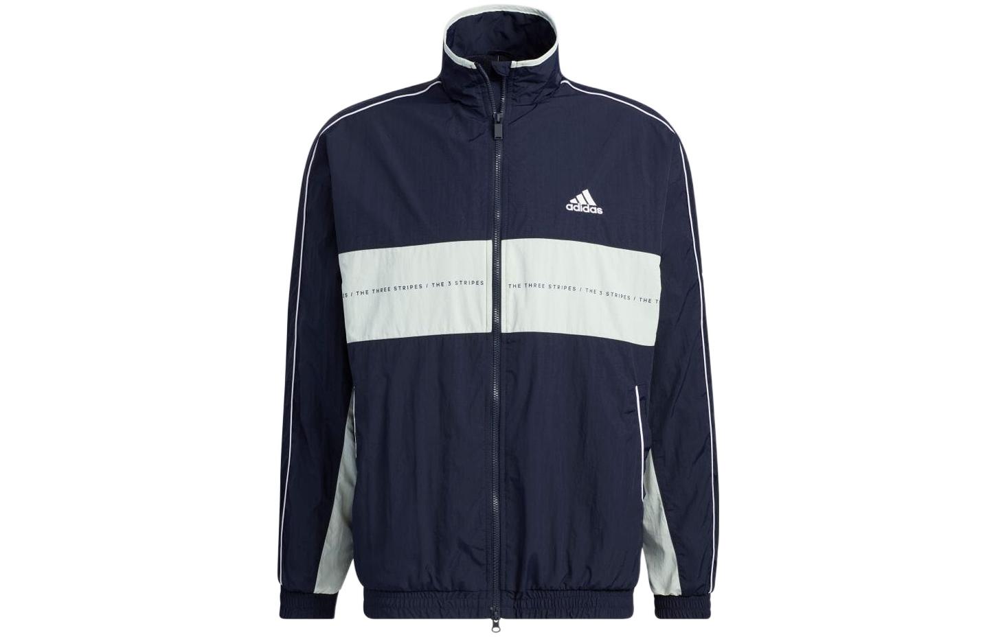 Adidas Jackets Unisex Navy Blue Stand Collar Moderate Other IA9428 XL