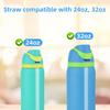 Replacement Parts Kit Accessories for Owala Freesip 24oz 32oz, 2 Bottle Lid Top Stopper Plug 2 Bottle Gasket Seal Ring with Screwdriver Cleaner Straw