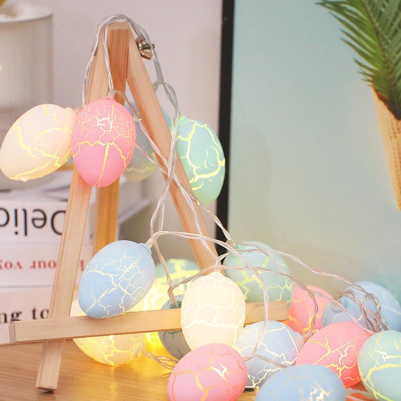 Battery Powered 3M 20LEDs Christmas Garland Fairy Lights Outdoor Crack Egg String Lights for Party Wedding Garden Easter Decor
