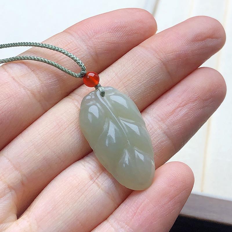 Hetian Jade Pi Xiu Pendant Charm - Qingbai Stone Necklace for Couples