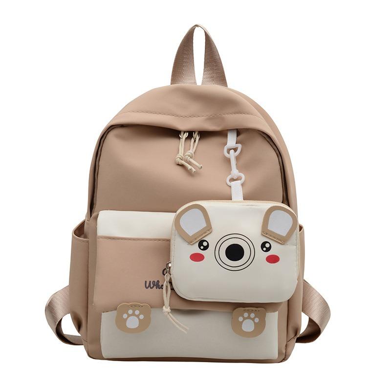 New Children's Backpack Cartoon Cute Children's Schoolbag Kindergarten Two-piece Set Splicing Small Backpack